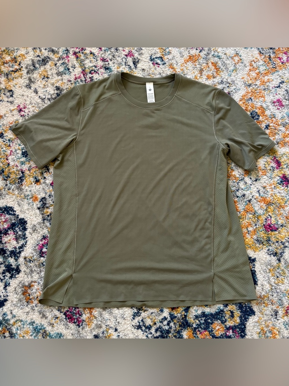 lululemon Women's Fast and Free Short Sleeve Shirt Olive Green Tech Tee Med $78
